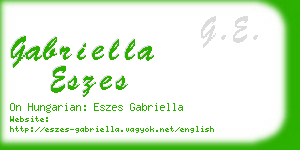 gabriella eszes business card